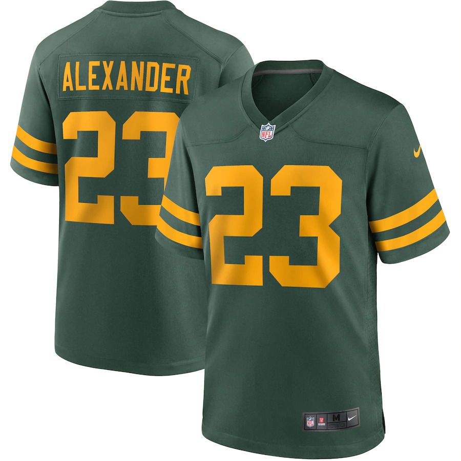 Men Green Bay Packers #23 Jaire Alexander Nike Green Game Alternate Player NFL Jersey->->NFL Jersey